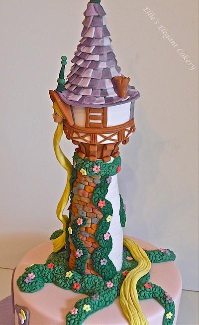 Rapunzel tower - Cake by Ellie @ Ellie's Elegant Cakery