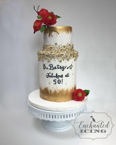 Betsy's Fabulous 50th - Cake by Enchanted Icing