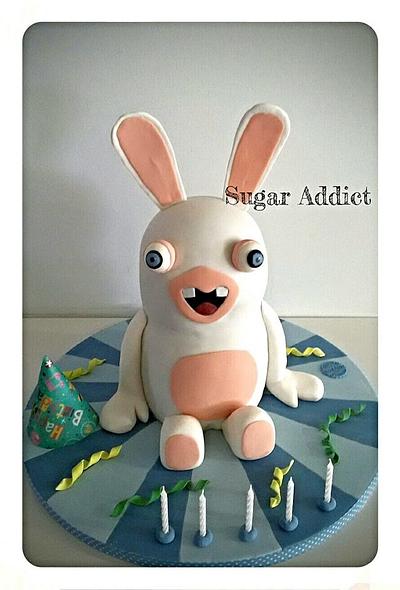 Rabbid birthday boy  - Cake by Sugar Addict by Alexandra Alifakioti