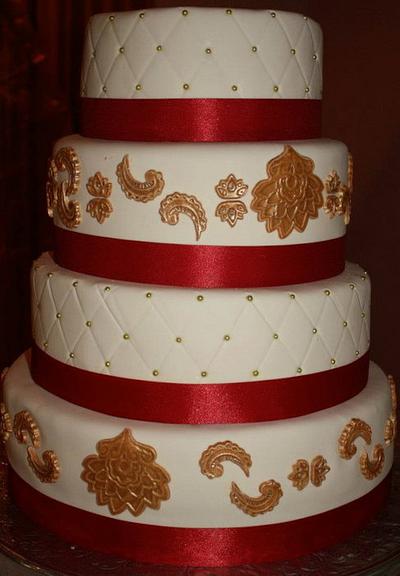 Indian Wedding Cake - Cake by The SweetBerry