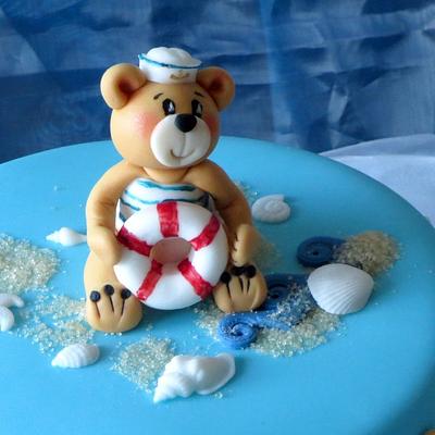 Teddybear at sea - Cake by Eva Kralova