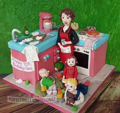 Clare - Everything and the kitchen sink 70th Birthday Cake - Cake by Niamh Geraghty, Perfectionist Confectionist