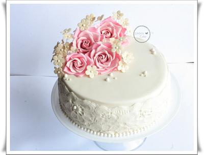 Valentine's day cake with roses - Cake by Emmy 