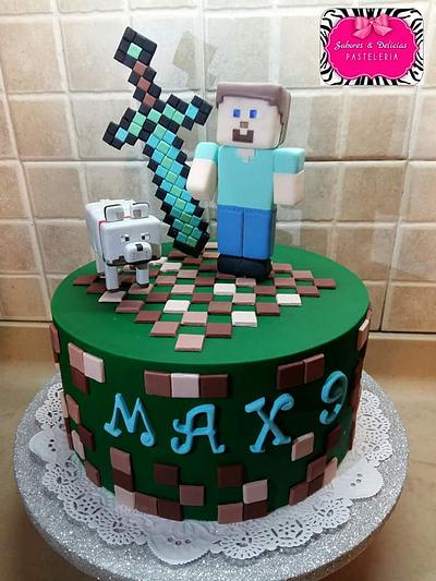 Minecraft Cake!!!! 👏👏👏 - Cake by Mariela Bono