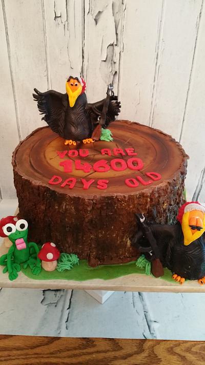 40 years or 14600 days... - Cake by Lorabell