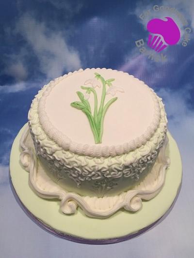 Snowdrops in winter - Cake by For goodness cake barlick 