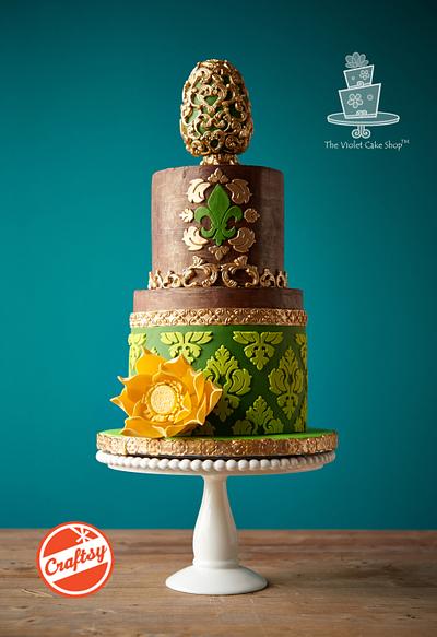 RUSTIC ELEGANCE Cake - MOLDS and ONLAYS - Cake by Violet - The Violet Cake Shop™
