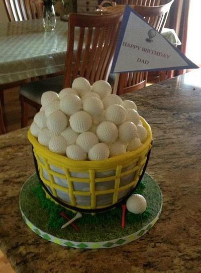 Bucket of Golf Balls - Cake by Mojo3799