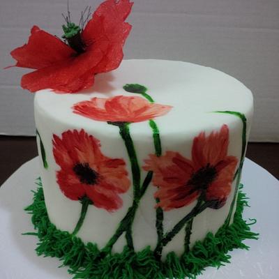 poppy - Cake by ThePaintedFlour