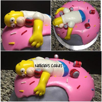 Homer Simpson Cake - Cake by Nelly Escobedo