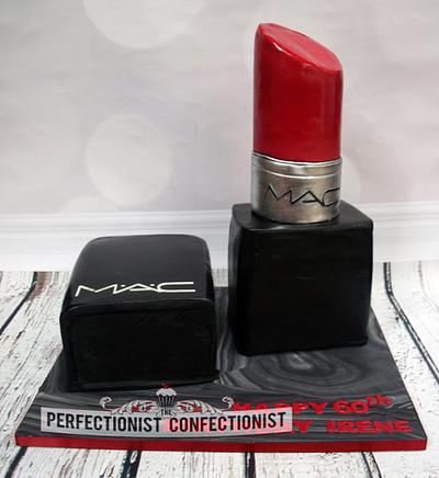 Irene - MAC Lipstick Birthday Cake  - Cake by Niamh Geraghty, Perfectionist Confectionist