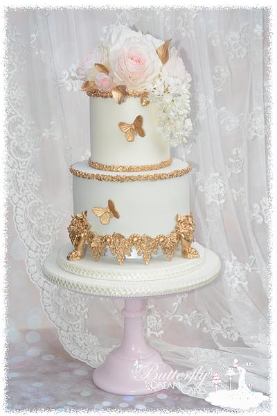golden wedding anniversay cake - Cake by Julie