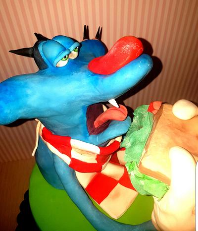 Oggy and the coackroches  - Cake by lameladiAurora 