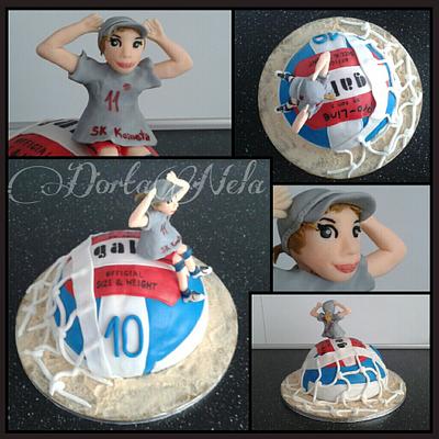 Volleyball Cake - Cake by DortaNela