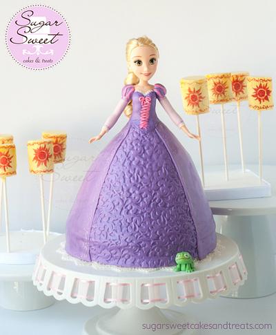 Rapunzel Cake and Lantern Cake Pops - Cake by Angela, SugarSweetCakes&Treats