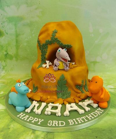 Dinosaur Mountain Cake - Cake by Alana Lily Chocolates & Cakes