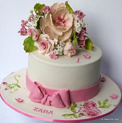 Zara's Flowers - Cake by Jo Finlayson (Jo Takes the Cake)