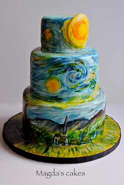 Starry "night" - Cake by Magda's cakes