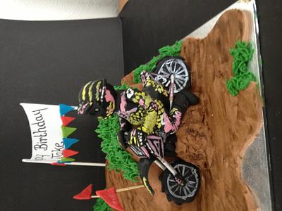 Motor cross cake  - Cake by Bubba's cakes 