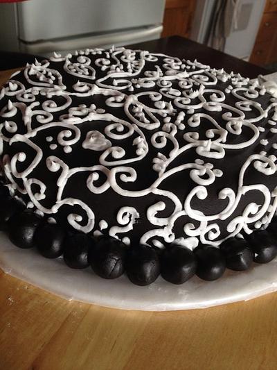 Black and white - Cake by Pritam
