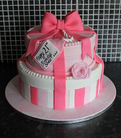 A Stacked Present Box Cake - Cake by Cake Creations By Hannah