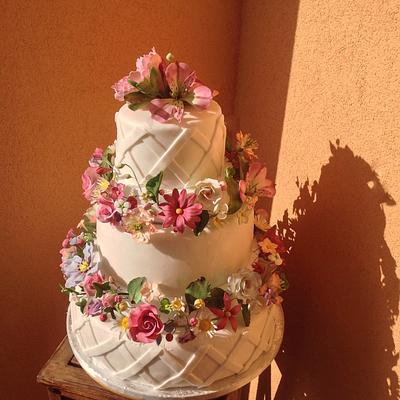 Flowers cake - Cake by Carbone Anna