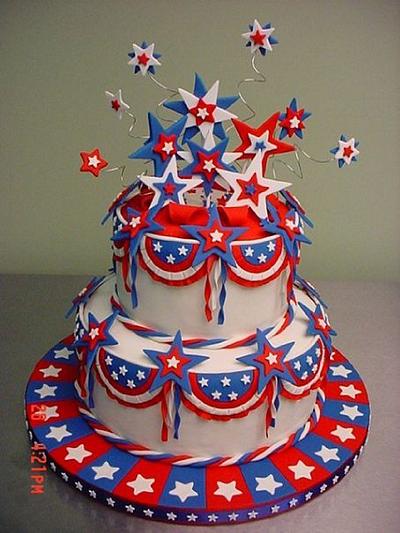 4th of July Stars - Cake by Ester Siswadi