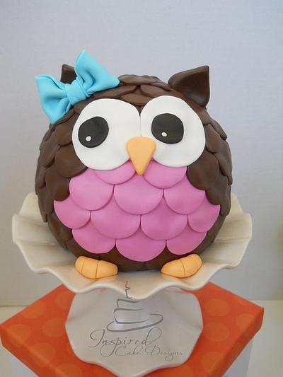 Owl Cake - Cake by InspiredCakeDesigns