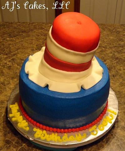 Cat In the Hat Cake - Cake by Amanda Reinsbach