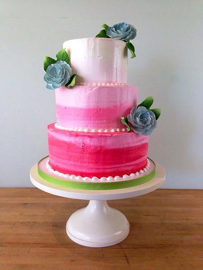 Ombré buttercream cake - Cake by Jacqueline Ordonez