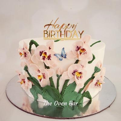 Orchids in bloom - Cake by Simran