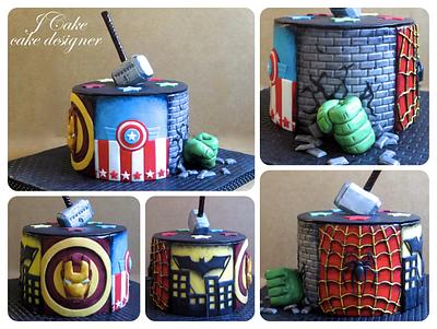 super heroes cake - Cake by JCake cake designer