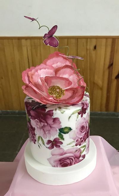 Torta decorada con papel - Cake by 🍩Cristina Calcagno🍰