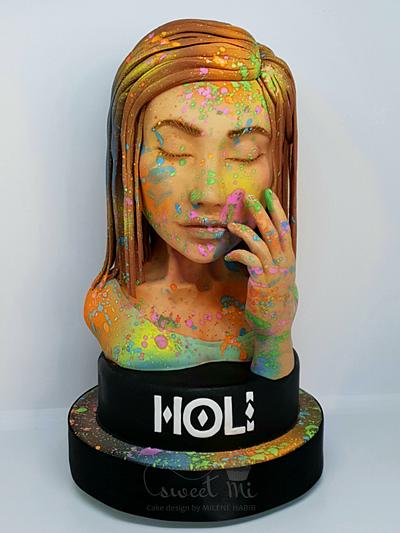 Holi - a celebration of life and color - Cake by Milene Habib