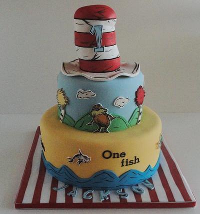 Dr. Seuss Themed Cake - Cake by Katie Cortes