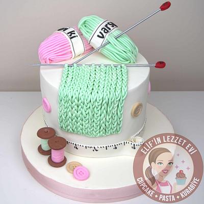Knitting Cake - Cake by elifinlezzetevi