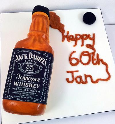 Edible JD bottle - Cake by Sarah Poole