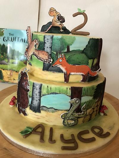 Completely hand painted gruffalo cake  - Cake by nikki scott