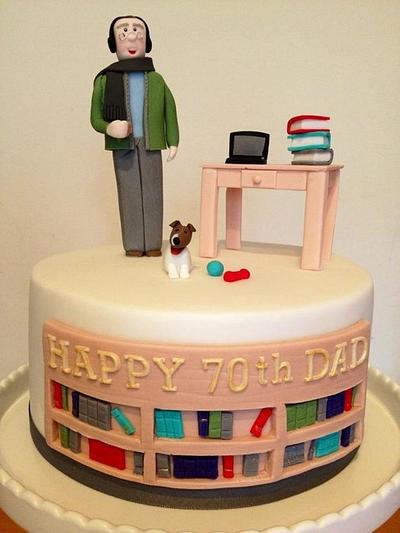 70th birthday cake - Cake by Natasha Thomas