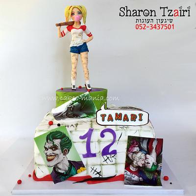 harley quinn and the joker cake  עוגת הארלי קווין והג'וקר - Cake by sharon tzairi - cakes-mania