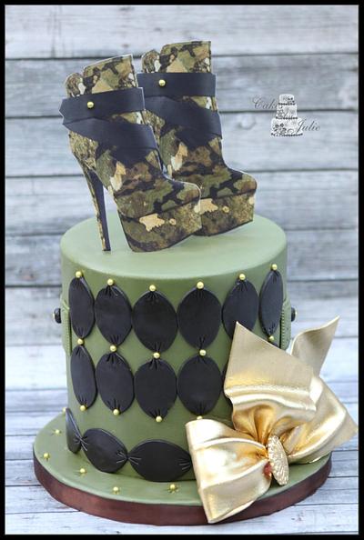 Camo Boots Cake. - Cake by Cakes By Julie