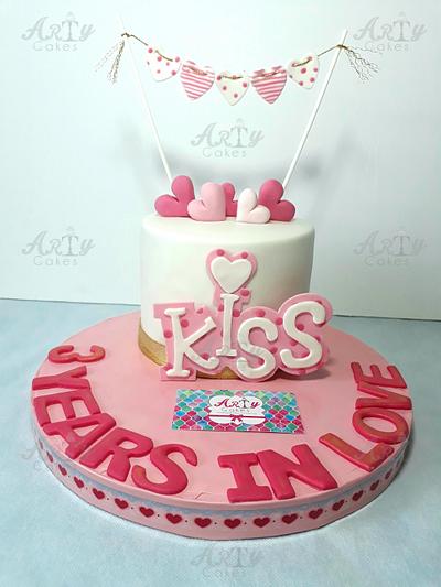 Kiss cake - Cake by Arty cakes