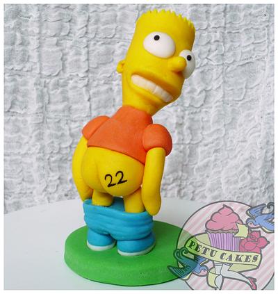 Bart Simpson Topper - Cake by Petra Krátká (Petu Cakes)