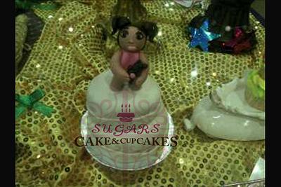 Baby girl mini cake - Cake by SUGARScakecupcakes