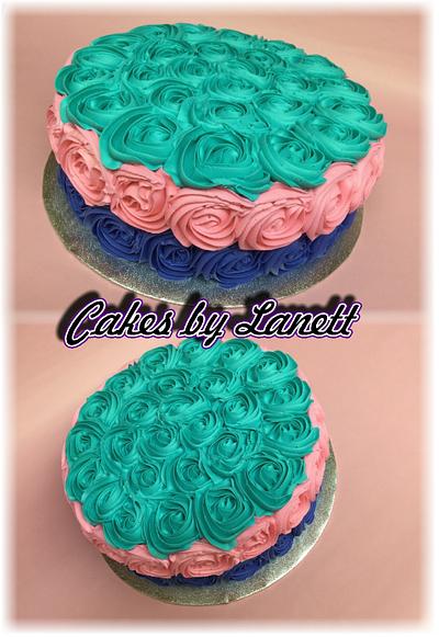 Rosette Cake - Cake by Lanett