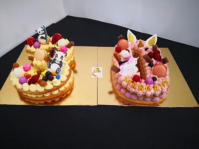 Unicorn and Panda For 30-Cake - Cake by Ruth - Gatoandcake