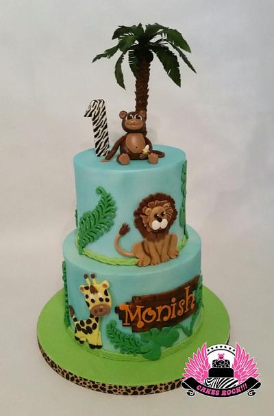 Jungle First Birthday - Cake by Cakes ROCK!!!  