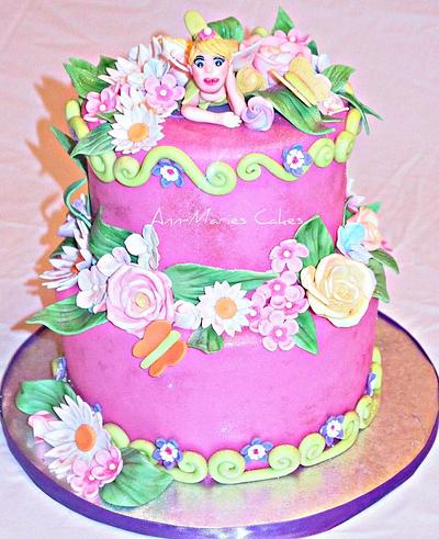 Fairy and Flower cake - Cake by Ann-Marie Youngblood