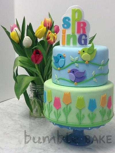Spring Cake - Cake by BumbleBake