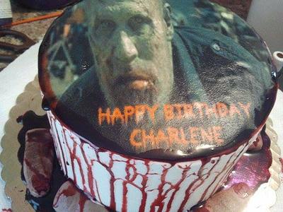 WALKING DEAD CAKE WITH SEVERED FINGERS - Cake by TAINAKITCHEN